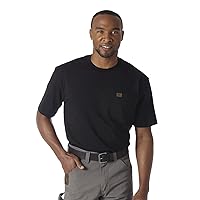 Wrangler RIGGS WORKWEAR Men's Pocket T-Shirt, Black, Large