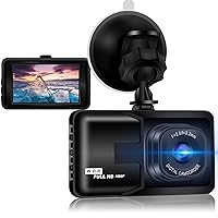 Dash Cam 720P Full HD, On-Dashboard Camera Video Recorder Dashcam for Cars with 3