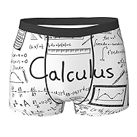 Math Geometry Geek Calculus Print Funny Novelty Men's Boxer Briefs Soft Comfortable Men's Performance