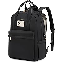 LOVEVOOK Laptop Backpack Purse for Women, 17 Inch Travel Laptop Bag with USB Port, Durable Work Computer Backpack, Water Proof College Casual Daypack - Black