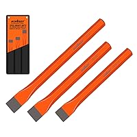 HORUSDY 3-Pieces Heavy Duty Cold Chisels Set, Long 8