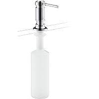 AXOR Bath and Kitchen Sink Soap Dispenser 4-inch, Classic Soap Dispenser in Polished Nickel, 42018831