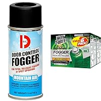 Big D 344 Odor Control Fogger, Mountain Air Fragrance-Kills odors from fire, flood, decomposition & Hot Shot Fogger With Odor Neutralizer, Kills Roaches, Ants, Spiders & Fleas
