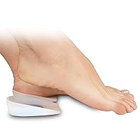 Soles Silicone Heel Cups (Pair) Soft Cushions to Help Relieve Foot Pain, Bone Spurs, Plantar Fasciitis - Hypoallergenic, Stain and Odor Resistant - Unisex - S / 33-34-35
