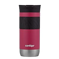 Contigo Byron Vacuum-Insulated Stainless Steel Travel Mug with Leak-Proof Lid, Reusable Coffee Cup or Water Bottle, BPA-Free, Keeps Drinks Hot or Cold for Hours, 16oz, Dragonfruit