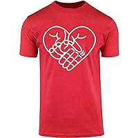 ShirtBANC Love is in The Air Finger Heart Shirt Hilarious Valentines Day Twist