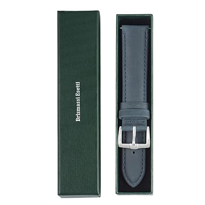 Brismassi Esetti Quick Release Leather Watch Bands 22mm 20mm 19mm 18mm 16mm Top Grain Leather Watch Straps, Classic Replacement Watchband for Watch & Smartwatch