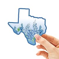 Texas Bluebonnets Sticker, Bluebonnet Texas Bumper Sticker for Women, Cute TX Stickers for Hydroflask | Lone Star Texas State Decals for Car