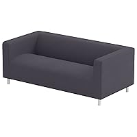 The Klippan Loveseat Cover Replacement is Custom Made Compatible for IKEA Klippan Loveseat Slipcover, A Sofa Cover Replacement. Cover Only Polyester Dark Gray