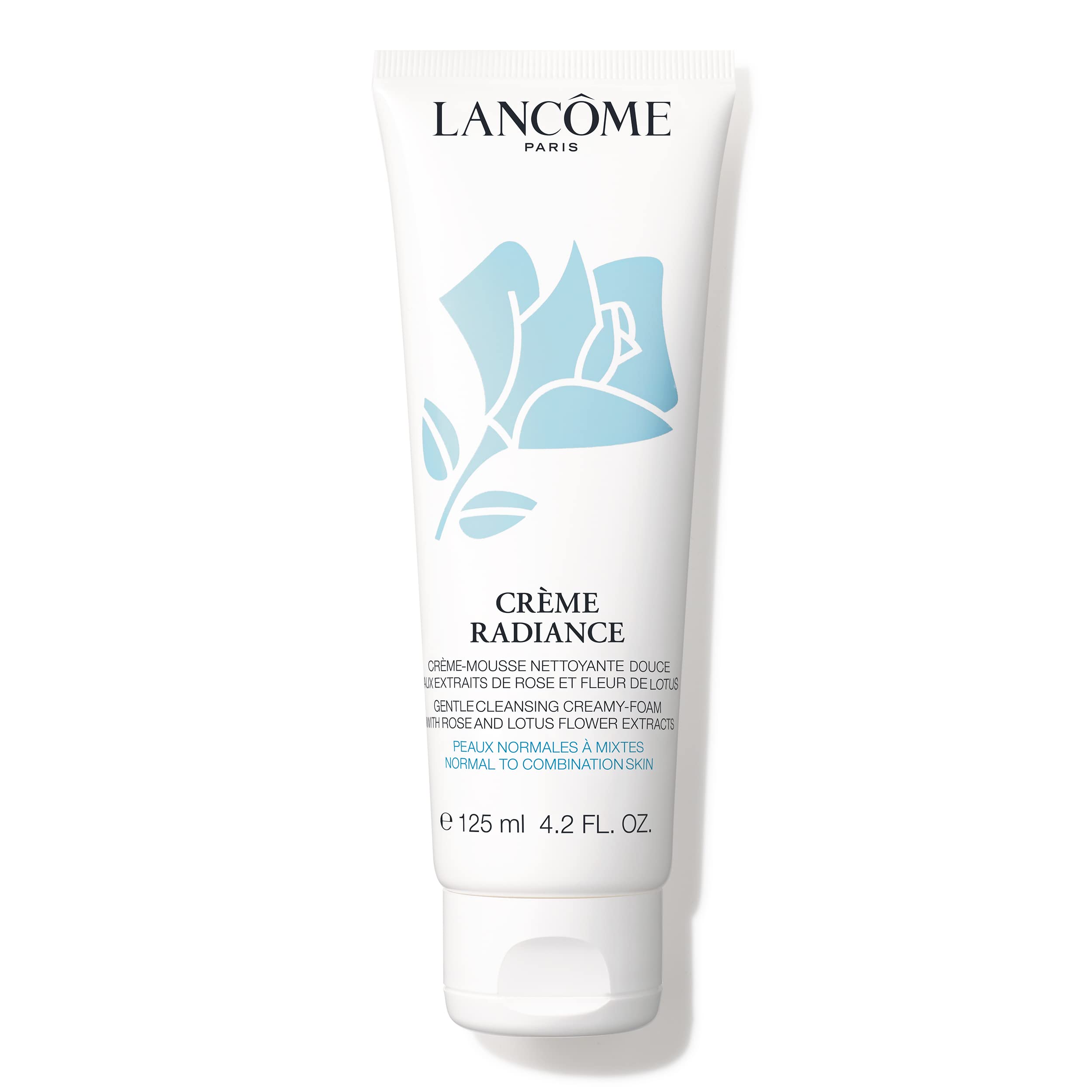 Lancôme​ Créme Radiance Cream-to-Foam Face Cleanser - Gently Cleanses Skin & Removes Makeup - With Rose & Lotus Flower Extract - 4.2 Fl Oz
