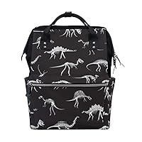 Diaper Bag Backpack Dinosaur Fossils Casual Daypack Multi-Functional Nappy Bags