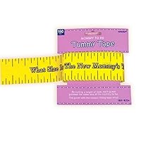 Amscan Delightful Tummy Measure Game Baby Shower Party Novelty Favors, 2in x 150ft, Yellow