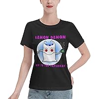 Lemon Demon T Shirt Female Summer Tee Casual Short Sleeve Shirts