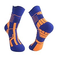 3 Pairs Blue Anti Slip With Grip Soccer Sock Size Regular #MNBP