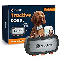 Tractive XL GPS Tracker & Health Monitoring for Dogs (50 lbs+) - Market Leading Pet GPS Location Tracker | Wellness & Escape Alerts | Waterproof | Works with Any Collar (Adventure Edition)
