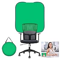Green Screen Background,Portable Green Screen Chair 40 IN,Collapsible Small Greenscreen Backdrop with Stand,Chroma Key,Background Screen for Photography Streaming Gaming Photo Zoom Video Chats Meeting