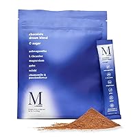 Moment Chocolate Dream Mushroom Blend (Shark Tank) Melatonin Alternative | Improves Sleep | Zero Sugar Hot Chocolate Powder Night Drink | Adaptogens, Reishi, Gaba, Magnesium, Chamomile | 15 Servings