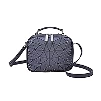 JZ Geometric Shoulder Bags Luminous Bags Women Handbag Holographic Reflective Wallet Purse Fashion Wrist bag