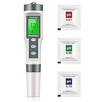 Digital pH/TDS Meter with ATC pH Tester, 3 in 1 0.01 Resolution High Accuracy pH Pen Tester for Water with LCD Backlit, Tds Meter pH Meter for Drinking Water, Wine, Pool and Aquariums