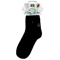 Aloe Vera Socks – Infused with Natural Aloe Vera & Vitamin E – Helps Dry Feet, Cracked Heels, Calluses, Rough Skin, Dead Skin - Use with Your Favorite Lotions - Black