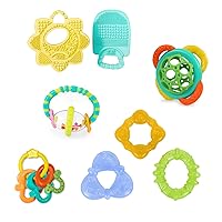 Bright Starts Teeth Relief 8pc Gift Set - BPA-Free Baby Teethers, Refrigerated Teething Toys, Unisex, 3 Months+