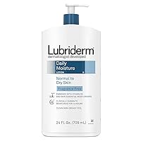 Lubriderm Daily Moisture Lotion Fragrance-Free 24 Ounce Normal to Dry (709ml) (2 Pack)