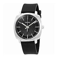 Calvin Klein Highline Black Rubber Analog Quartz Men's Watch K5M311D1