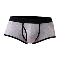 Cotton Boxer Shorts For Men's Briefs Underwear Thin Breathable Cheeky Hipster Panties Base Layer Underpant Trunks