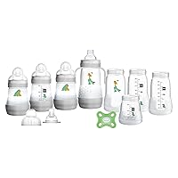 Grow with Baby 15-Piece Gift Set, Newborn 0-4 Months, Anti-Colic Bottles and Silicone Nipples SkinSoft, Essential Baby Items, Unisex