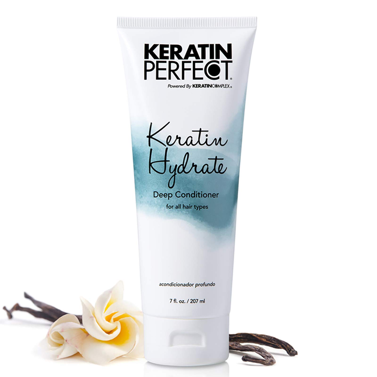 Keratin Perfect Hydrate Deep Conditioner - Salon Level Treatment For Women - Hydrating Formula Improves Hair Over Time - Restores Moisture, Elasticity And Shine - Suitable For All Hair Types - 7 Oz