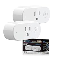 Smart Plug, Smart Home WiFi Outlet, Remote App Control, Supports 2.4GHz Network, No Hub Required (Works with Amazon Alexa & Google Assistant) FCC ROHS Certified
