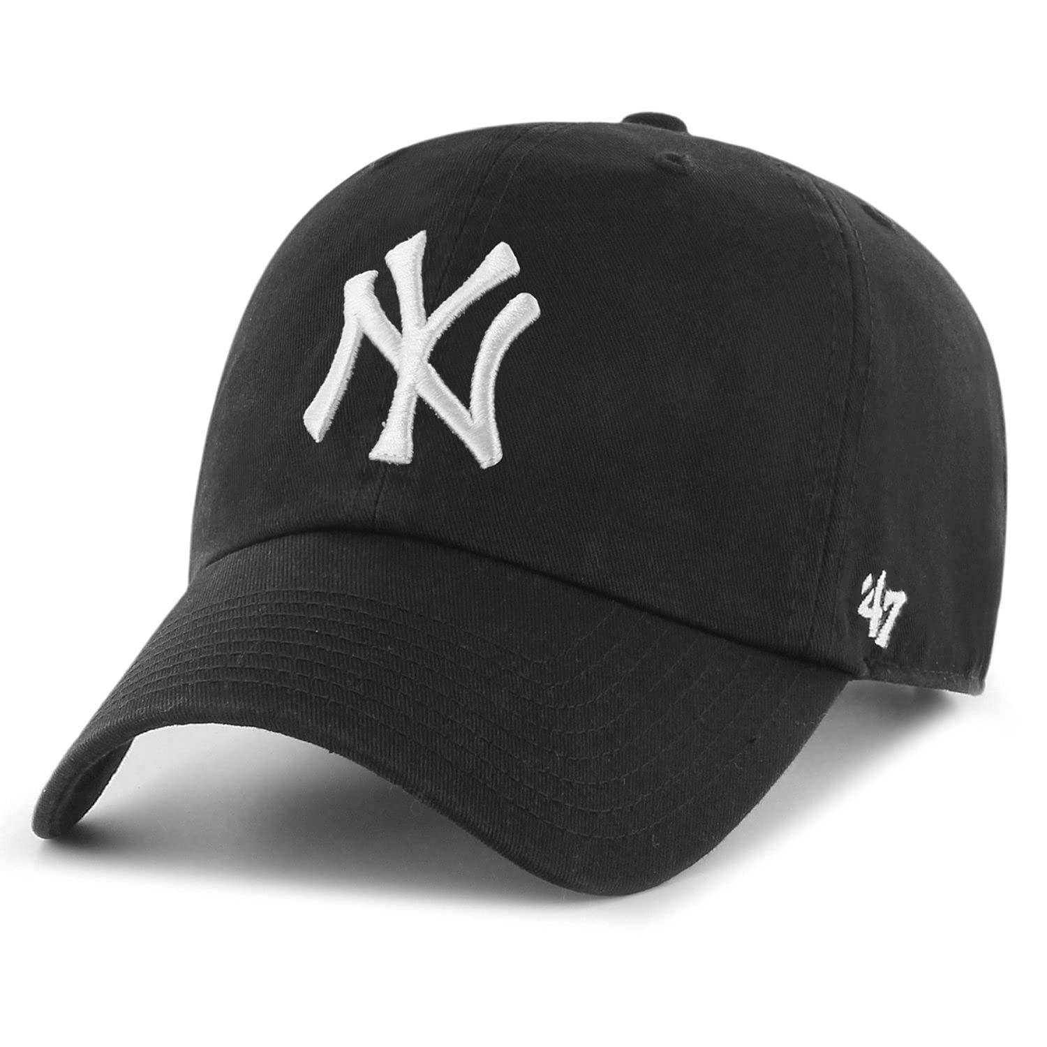 Amazoncom 47 Brand MLB NY Yankees Clean Up Cap  Natural Cream  Sports   Outdoors