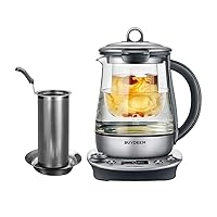K2973 Flagship Health- Care Beverage Tea Maker and Kettle, 8-in-1 Programmable Brew Cooker Master, 1.5L(0.396gal), Silvery