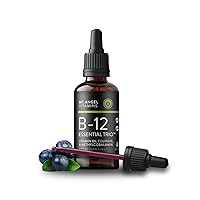 Mt. Angel Vitamins - B12 Essential Trio - Vegan Sublingual Drops with High-Potency Methyl B12, B6 & Folate - Easy Absorption Liquid - Non-GMO, Made in USA