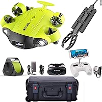 FIFISH V6S Underwater Drone - Robotic Arm Claw + VR Box + 100M Cable + Spool + 64G SDcard + Industrial Case Bundle
