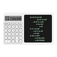 Portable LCD Writing Board with Integrated Calculator for Math Calculation Note Taking and Memo Writing LCD Screen Calculator Convenient Memo Pad