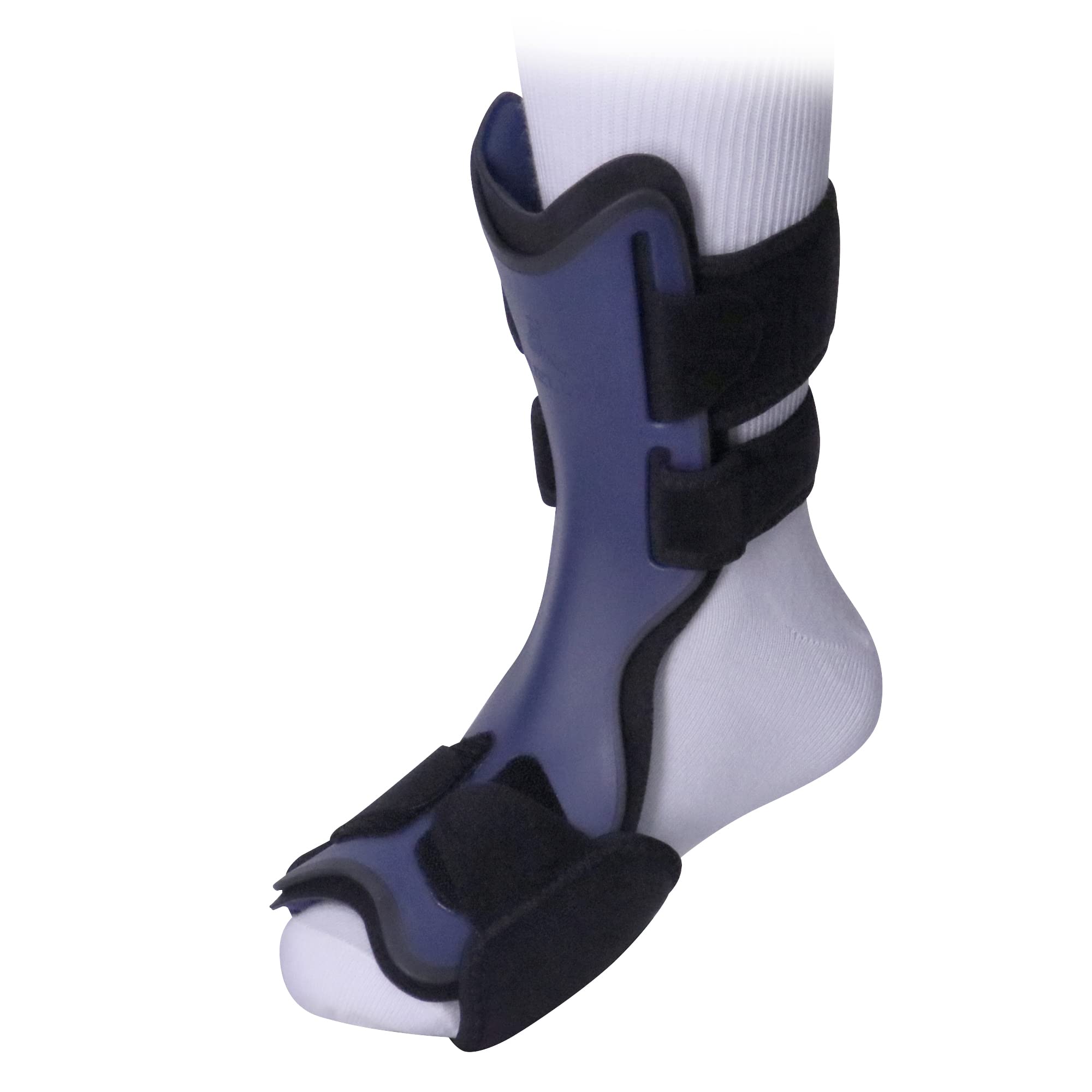 Mueller Sports Medicine Adjustable Plantar Fasciitis Night Splint, Helps Relieve Plantar Fasciitis, Achilles Tendonitis Foot Support Brace & Heel Pain, Unisex, Right/Left, One Size, Blue