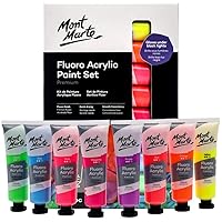 MONT MARTE Signature Black Acrylic Paint, 16.9oz (500ml), Semi-Matte  Finish, Suitable for Canvas, Wood, Fabric, Leather, Cardboard, Paper, MDF  and