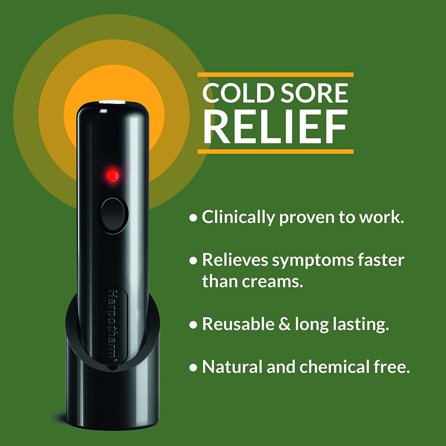 Hangsun Herpotherm Cold Sore Treatment Device - Reusable and Clinically Proven