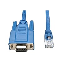 TRIPP LITE RJ45 to DB9F Cisco Serial Console Port Rollover Cable (P430-006),Blue