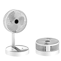 Portable Desk Fan, Cooling Unit, 90° Adjustable Quiet 4 Speeds Ultra Quiet for Home and Office Fan (Color : White)
