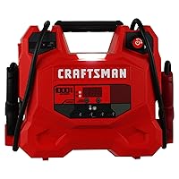 CRAFTSMAN CMXCESM281 1000 Peak Amp Jump Starter and Portable Power Station – 12V DC Outlet and 4-Port USB Hub – USB Ports Optimized for Apple and Android Devices – Built-in LED Light