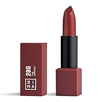 The Lipstick 280 - Outstanding Shade Selection - Matte And Shiny Finishes - Highly Pigmented And Comfortable - Vegan And Cruelty Free Formula - Moisturizes The Lips - Shiny Dark Red - 0.11 Oz