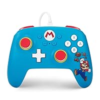 PowerA Nintendo Switch Wired Controller - Brick Breaker Mario, Mario Switch Controller, Detachable 10ft USB Cable, Plug & Play, Officially Licensed by Nintendo