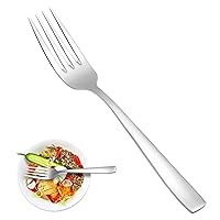 GOBOOMAN 12pcs Stainless Steel Cutlery Forks Table Fork Set 8 inches Dinner Forks 