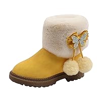 Leopard Rain Boots Kids Fashion Autumn And Winter Girls Snow Boots Thick Bottom Non Kids Winter Boots for Girls Size 1