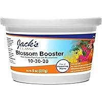 Jack's Classic Professional Blossom Booster 10-30-20 Water-Soluble Fertilizer for Flowering Plants and Vegetables, 8oz
