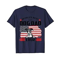 Whippet Dog World's Best Dog Dad Ever Father's Day T-Shirt