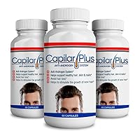 Capilar Plus with Anti-Androgen System | Hair Growth Supplement | Hair Loss Treatment | Healthy Skin, Hair & Nails - Count 60 (3)