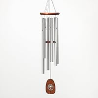 Signature Collection, Woodstock Tree of Life Chime, 37'', Silver Wind Chimes for Outdoor, Patio, Home or Garden Decor (TOLB)
